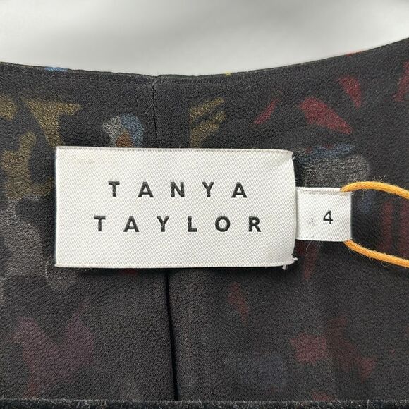 Tanya Taylor Bianka Combo Silk Wrap Dress Size 4 New with Tags - Picture 7 of 14